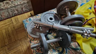 Rack Poleas Banco Barras Mancuernas Home gym.