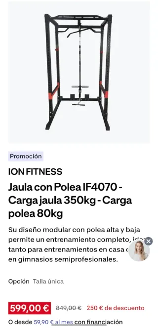 Rack Poleas Banco Barras Mancuernas Home gym.