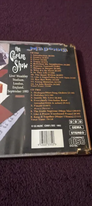 CD Doble Madonna The Girlie Show