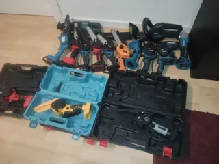 Lote herramientas motosierras desguace reparación