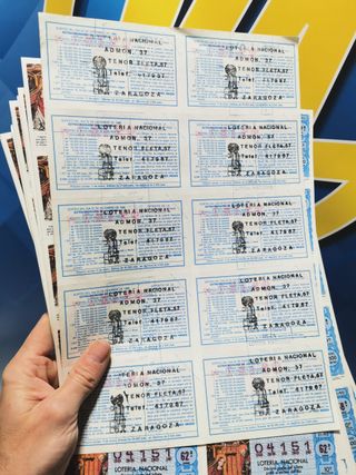 Coleccionismo, LOTERÍA 1990, 18 HOJAS