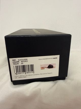 Sandalias Lola Casademunt M Negro y Dorado