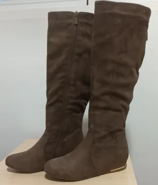 Botas Altas Marrón Mujer Núm- 37/ Interior Forrado