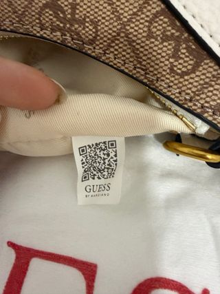 Bolso Guess Marrón y Blanco