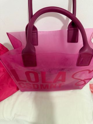 Bolso Lola Casademunt Rosa Transparente