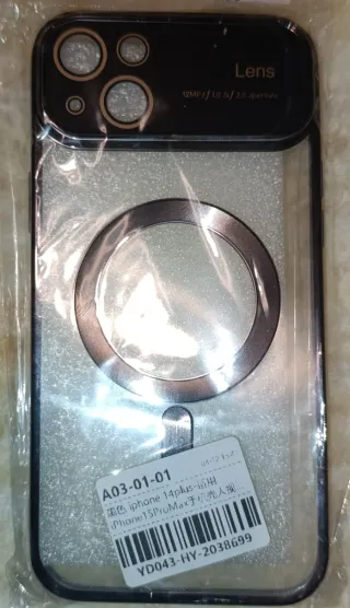 Funda iPhone 14 Plus Transparente Negra