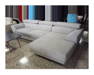 Sofá Chaise Longue Gris