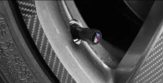 4 Uds tapón válvula M de BMW para neumáticos.Negro