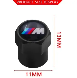 4 Uds tapón válvula M de BMW para neumáticos.Negro