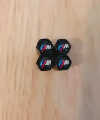 4 Uds tapón válvula M de BMW para neumáticos.Negro