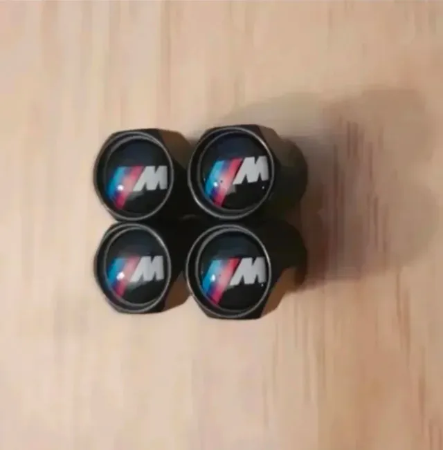 4 Uds tapón válvula M de BMW para neumáticos.Negro