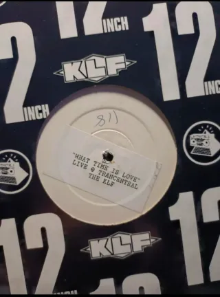 Vinilo KLF what time is love white label promo