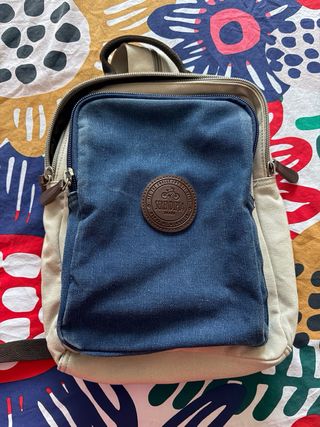 Mochila Serendetia Collection Beige/Azul