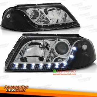 FAROS VW PASSAT 3BG 00-05 LUZ DIURNA FONDO NEGRO