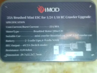 Control Electrónico Velocidad 9 iMod Mini 25A