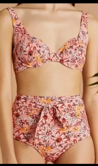 Bikini talle alto estampado floral S