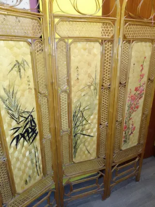 Biombo decorado