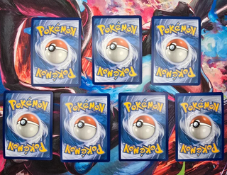 Lotto 7 Carte Pokemon Set Ossidiana Infuocata