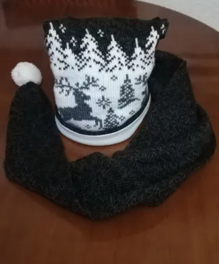 Gorro y bufanda infantil 2 en 1