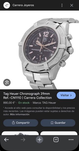 TAG Heuer Professional 200m Reloj