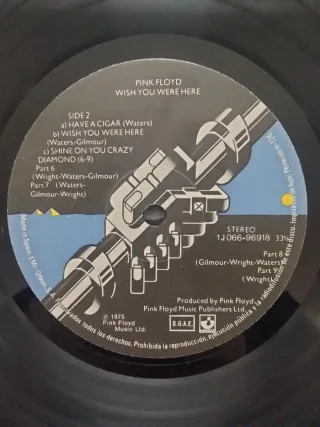 Vinilo LP Pink Floyd - Wish You Were Here