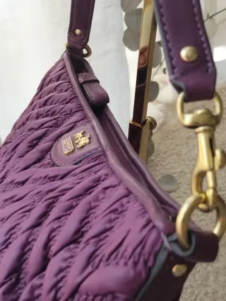 Coach 70th Anniversary Plum Madison Quilted