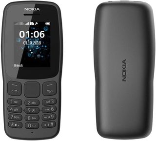 Nokia 106 (2018) TA-1114 DS , telefono movil clasico, dual sim, negro, NUEVO