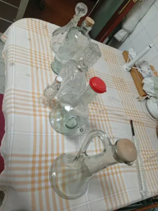 Botellas de colección de vidrio