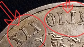 25 Pesos México 1968 ERROR PLATA Doubled-Die y LEN