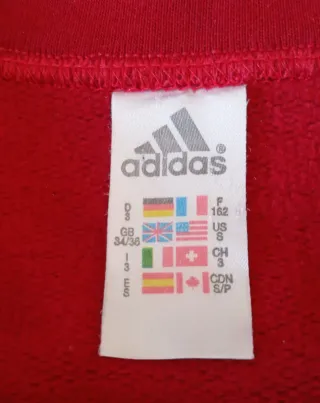 Felpa Adidas Unisex Rossa