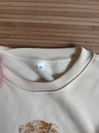 Sudadera beige "New York 1979" con oso estilo Polo