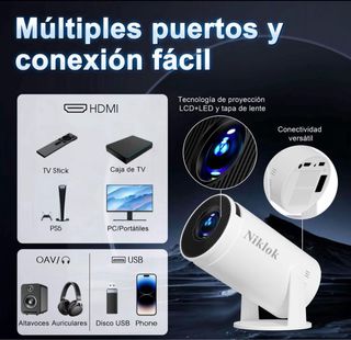 Proyector Portátil Niklok Blanco NUEVO