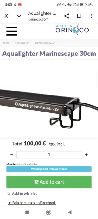 Pantalla LED Marino Aqualighter 30cm