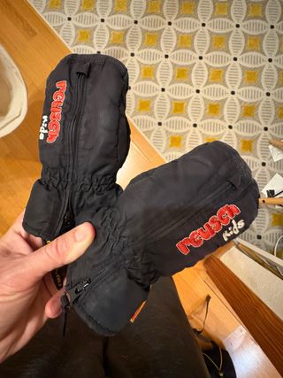 Manoplas Reusch Kids Negras esqui nieve