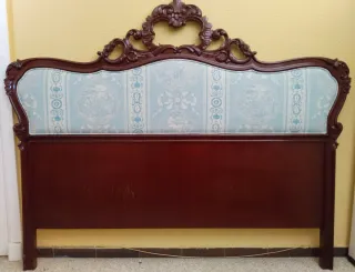 Cabecero de madera maciza tapizado