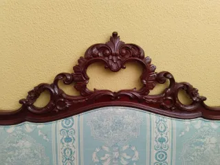 Cabecero de madera maciza tapizado