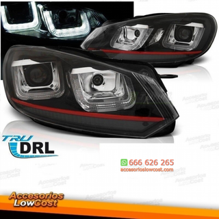FAROS LUZ  DIURNA REAL LED PARA VW GOLF VI 08-12,
