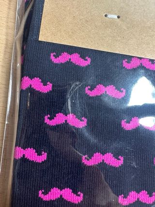 Calcetines Núñez de Arenas con estampado de bigote