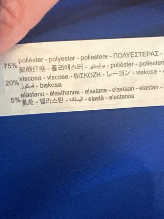 Pantalón cropped azul