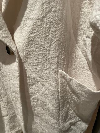 Abrigo Zara Algodón Blanco