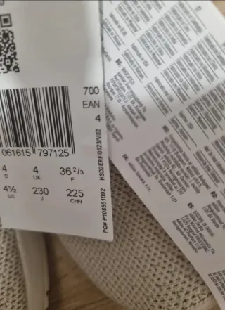 Zapatillas Adidas Beige Talla 36,5 Nuevas