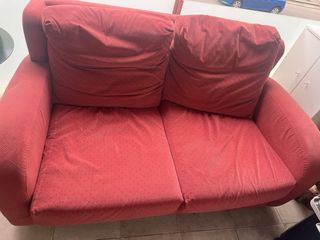 Sofá 2 y 4 plazas rojo