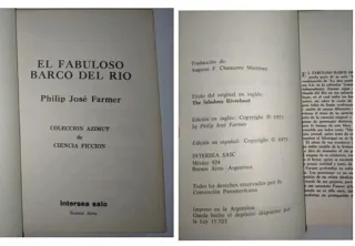 PHILIP JOSÉ FARMER. MUNDO DEL RÍO. CIENCIA FICCIÓN