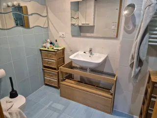 Lavabo completo con grifo y sifón