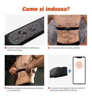 COOSPO H6 Banda Frecuencia Cardiaca Bluetooth 4.0