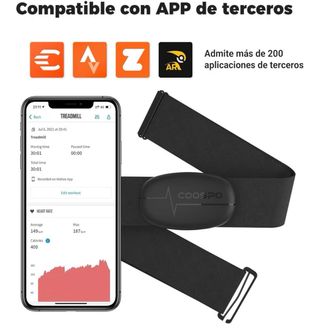 COOSPO H6 Banda Frecuencia Cardiaca Bluetooth 4.0