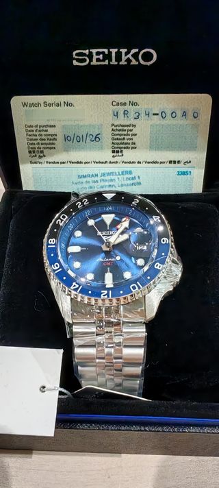 Seiko GMT automático  Batman