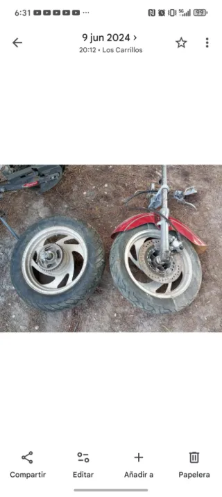 Juego ruedas moto con amorti guador moto china