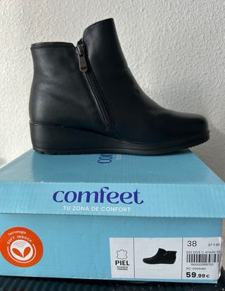 Botines negros de piel Comfeet - nuevos