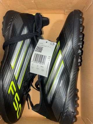 Scarpe Adidas F50 Unisex per Bambini Nero/Giallo